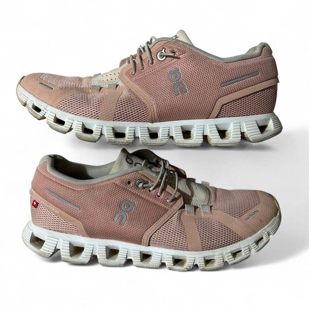 Women’s On Cloud 5 Rose Shell Pink Running Shoes Size 8